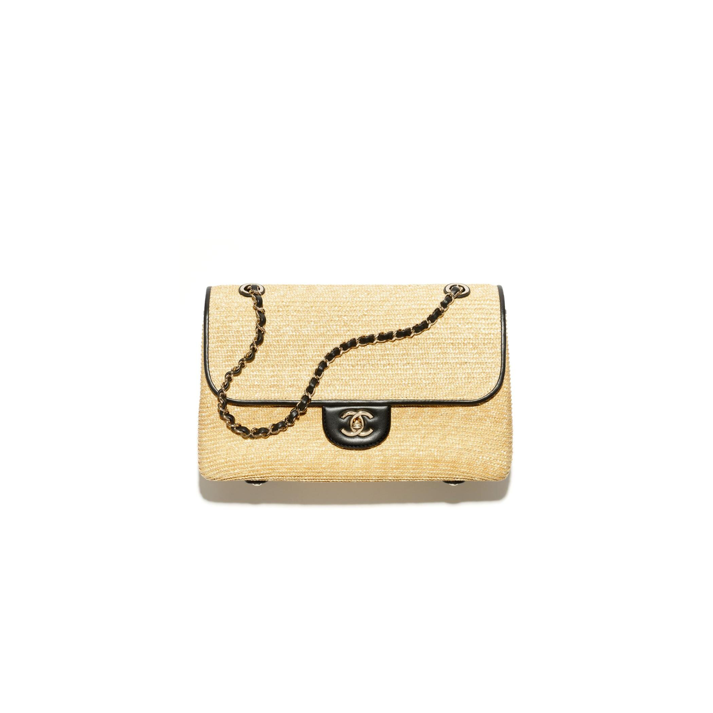 Ch**el black woven leather flap bag (28*18*9cm)